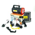 DAT ATX9 Solar Home Lighting System Large Spotlight with Bluetooth Radio