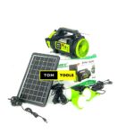 DAT DTX10 Solar Home Lighting System XL Spotlight with FAN and BT Radio
