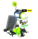 DAT DTX10 Solar Home Lighting System XL Spotlight with FAN and BT Radio