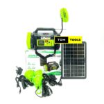 DAT DTX10 Solar Home Lighting System XL Spotlight with FAN and BT Radio