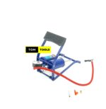 Double-Cylinder Foot Pump with Pressure Gauge & Accessories