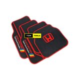 HONDA Branded 5 Piece Heavy Duty Front and Rear Silicone Rubber Floor Mats, Original Quality