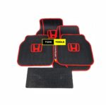 HONDA Branded 5 Piece Heavy Duty Front and Rear Silicone Rubber Floor Mats, Original Quality