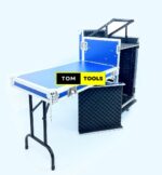 16U LARGE PA Rack DJ Road Case with Slant Mixer Top and Caster Wheels