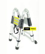 16 Steps 2.5m X 2.5m Double Telescopic Aluminium Ladder, Foldable