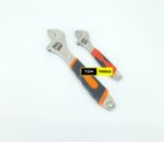 2PCS 12 Inches and 8 inches Rubber Grip Adjustable Spanner