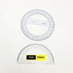 2PCS 180° and 360° 15cm Protractors for Technical Drawing Engineering Drawing