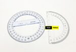 2PCS 180° and 360° 15cm Protractors for Technical Drawing Engineering Drawing
