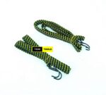 2PCS Bicycle Motorbike Luggage Elastic Cargo Straps Rope with Steel Hooks 3 meters