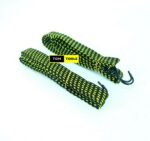 2PCS Bicycle Motorbike Luggage Elastic Cargo Straps Rope with Steel Hooks 3 meters