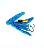 2PCS Bicycle Motorbike Luggage Elastic Cargo Straps Rope with Steel Hooks 3 meters