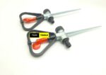 2PCS Butterfly Rotary Sprinkler with Metal Ground Spike Hose Holder