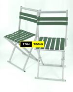 2PCS Extra Strong Foldable Aluminium and Nylon Canvas Camping Chair