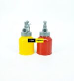 2PCS Half Pint 250ml High Pressure Feed Oil Can Spray Gun Bottle with Long Nozzle