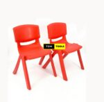 2PCS Molded Heavy Duty Stackable Kids Chairs Red