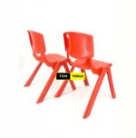 2PCS Molded Heavy Duty Stackable Kids Chairs Red