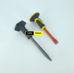 2PCS Pointed End and Flat End Guarded Concrete Cold Chisels