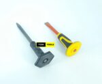 2PCS Pointed End and Flat End Guarded Concrete Cold Chisels