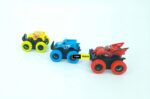3 Pack Monster Truck Push and Go Toy Cars for Boys ans Girls