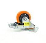 3 inch 75mm Swivel Plate PVC Braking Caster Whee