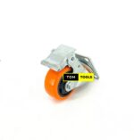3 inch 75mm Swivel Plate PVC Braking Caster Whee