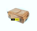 3PCS Faux Leather Deluxe Luggage Suitcase With TSA Lock And 2 Wheels Set