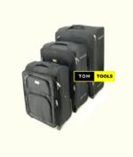 3PCS Softside Expandable Deluxe Luggage Suitcase With TSA Lock And 2 Wheels Set