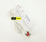4 Way 4 Plug Surge Protected Power Extension Cable Lead Cable