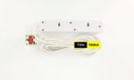4 Way 4 Plug Surge Protected Power Extension Cable Lead Cable