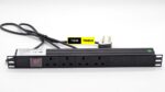 4-Way Metal Horizontal 13A PDU 19-Inch 1U Standardised Power Extension Distribution Unit