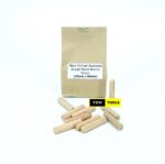 40PCS 10mm X 50mm Premium Eucalyptus Straight Fluted Wooden Dowels