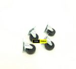 4PCS 1 Inch Swivel Plate PVC NON-braking Caster Wheels