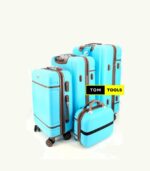4PCS 4 in 1 Hard Shell Suitcase Set with Spinner Wheels – Light Blue