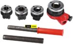 4PCS Ratchet Die Stock Pipe Thread Kit with Blow Case