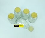5PCS 1000ml Glass Jars Mason Jars with Pop Lids