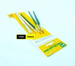 5PCS Bristles & Nylon Wool Paint Brush Set, Sizes 2, 4, 8, 8-Flat, 10-Flat