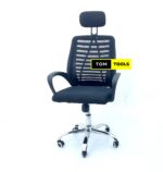 High Back Mesh Ergonomic Office Chair with Headrest and Armrests