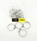 10PCS 2.5-inch Stainless Steel Hose Clips