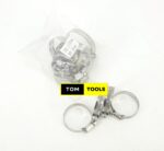 10PCS 2.5-inch Stainless Steel Hose Clips