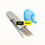 12PCS 2B Pencils and Semi Automatic Rotary Pencil Sharpener