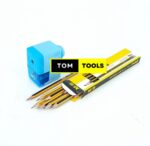 12PCS HB Pencils and Semi Automatic Rotary Pencil Sharpener