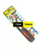 12PCS Socket Wrench Box Spanner Set with Ratchet Handle 5 inch Extension