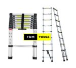 14 Steps 4.1m 13.5ft Telescopic Aluminium Ladder, Heavy Duty