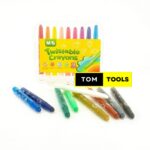 18 Colors Twistable Crayons in Lockable Container