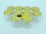 207ml Rounded Square Glass Jars Mason Jars with Pop Lids