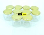 207ml Rounded Square Glass Jars Mason Jars with Pop Lids