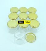 207ml Rounded Square Glass Jars Mason Jars with Pop Lids