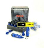 20PCS Toyota 80mm Steel Spike Lug Nuts with Socket Key 12×1.5mm