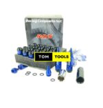 20PCS Toyota 80mm Steel Spike Lug Nuts with Socket Key 12×1.5mm