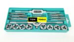 20pcs M3-M12 25mm Alloy Steel Tap and Die Set
